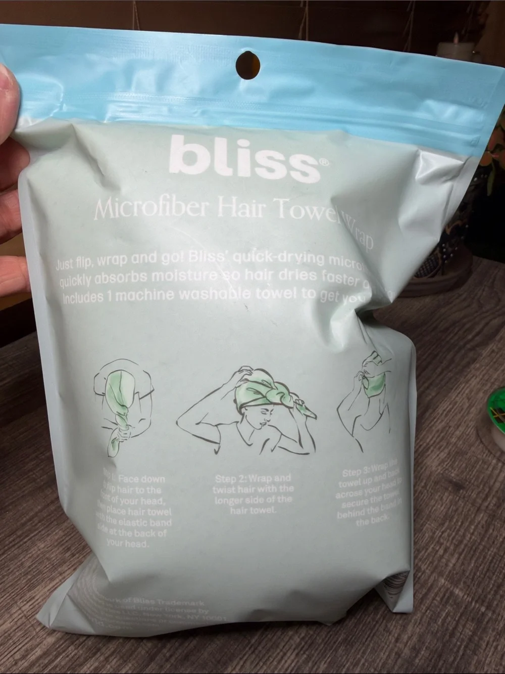 🍄5 for $35🍄 Bliss Mint Green Microfiber Hair Towel Wrap